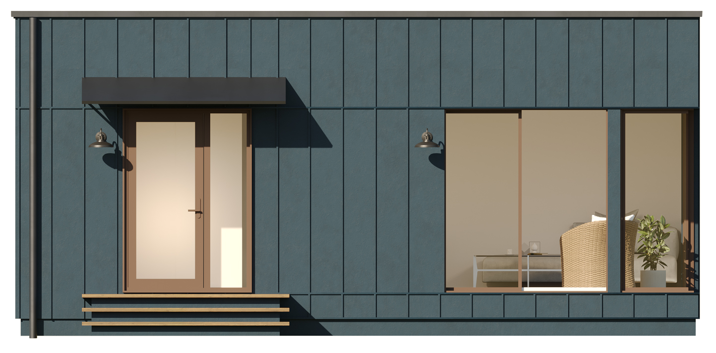 Flat Roof - Blue