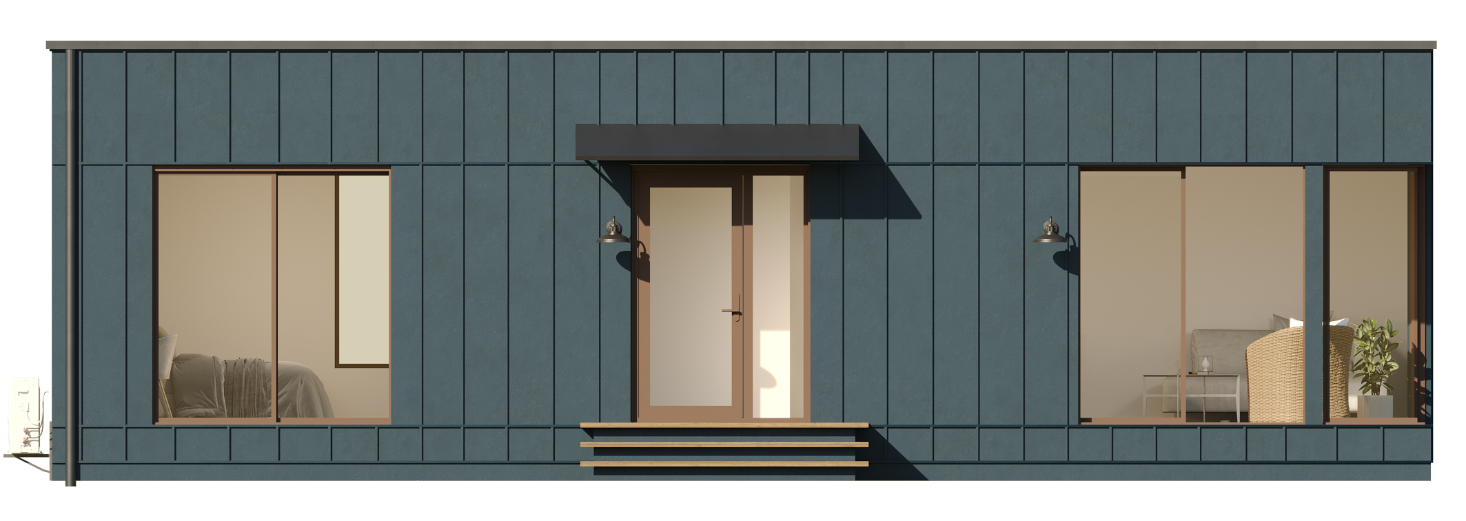 Flat Roof - Blue