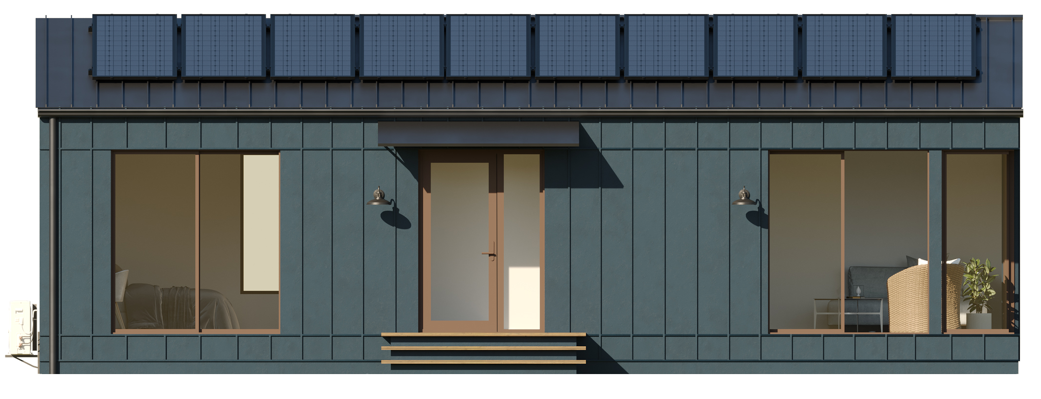 Pitch Roof - Blue