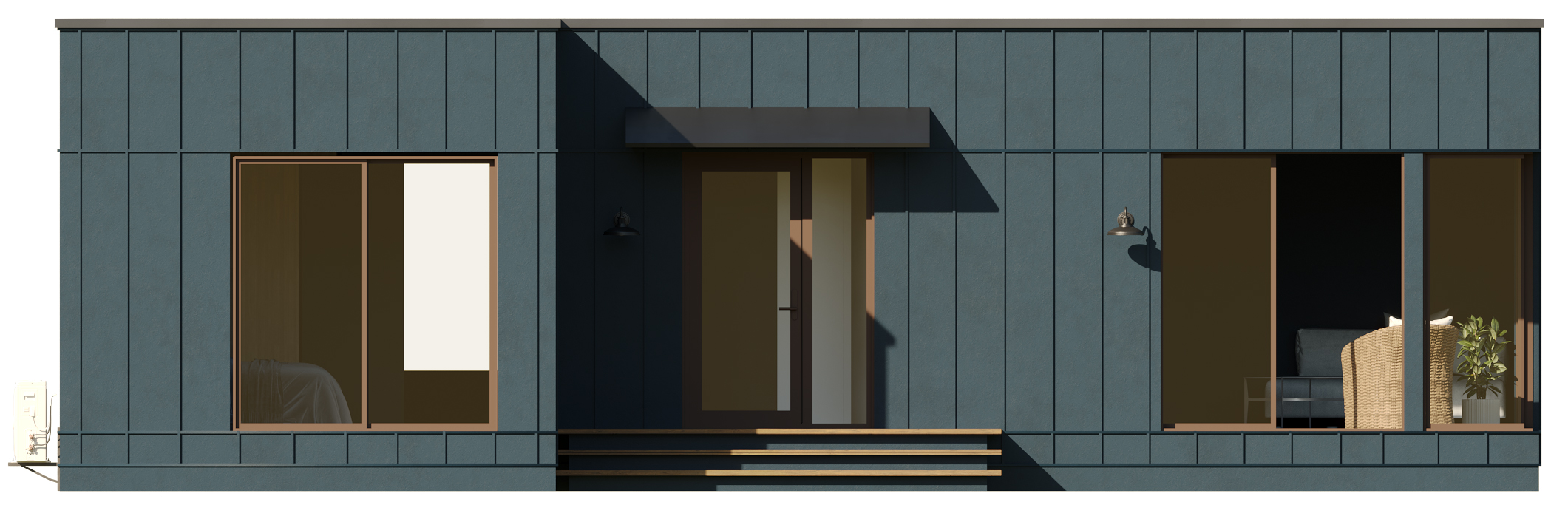 Flat Roof - Blue