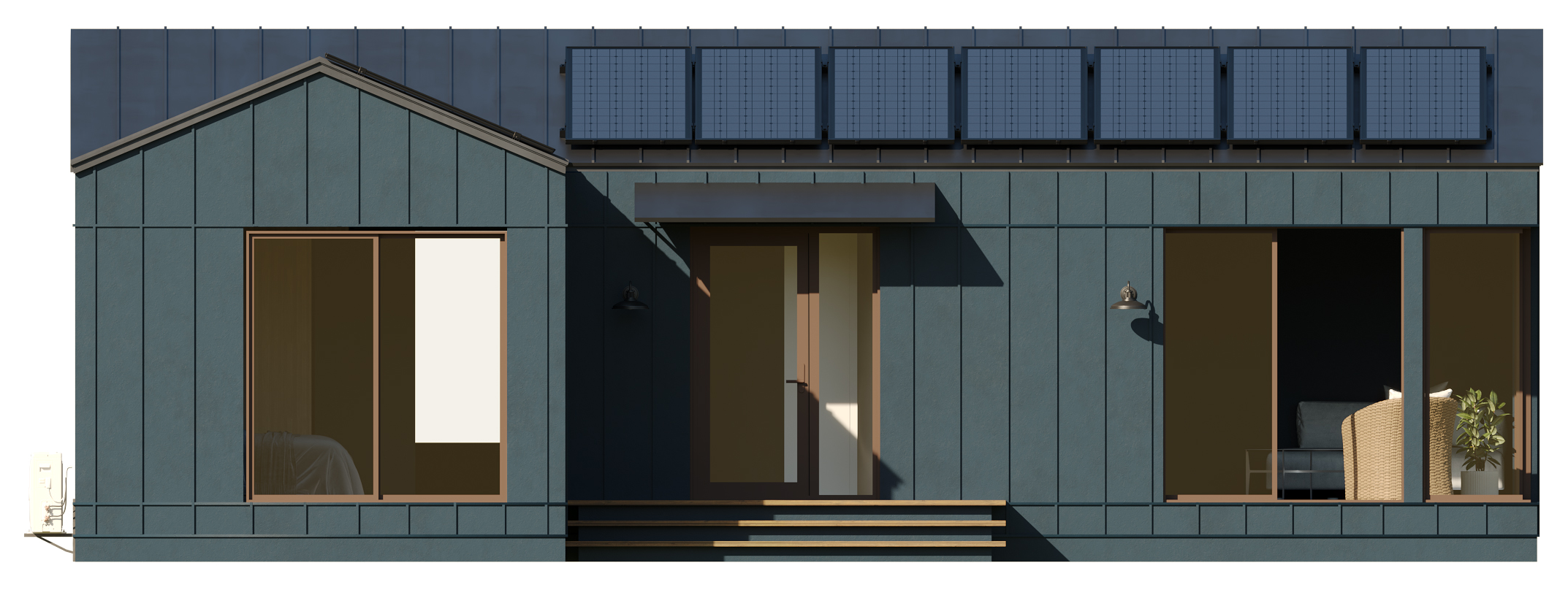 Pitch Roof - Blue