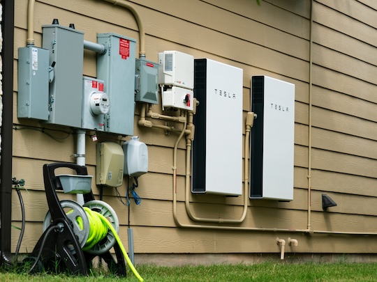 Tesla Powerwall battery backup solar ADU with battery storage